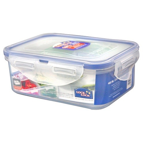 Lock&lock Rect. Short Food Container 550ml with Divider