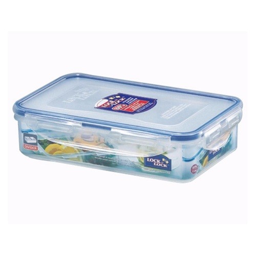 Lock&lock Rect. Short Food Container 550ml with Divider