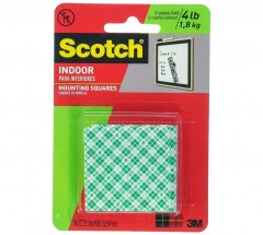 3M  Scotch Square Mounting Tape 1X1" 111P