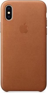 APPLE iPhone X Leather Case SADDLE BROWN MQTA2