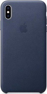 APPLE iPhone XS Leather Case BLUE MRWN2