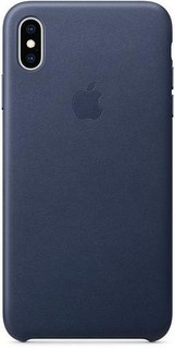 APPLE iPhone XS MAX Leather Case BLUE MRWU2