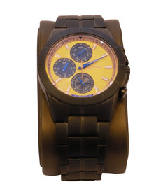 APPLE TIME Men's Watch - Yellow Dial