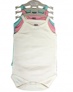 Baby Girl'S  Body Suit Pack Of 3     0-3mths