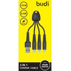 BUDI 3 In 1 15Cm Cable M8J150K