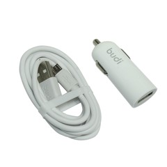 BUDI Car Charger 12W White M8J062 White