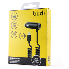BUDI Car Charger With Micro Cable + Usb Port M8J186M