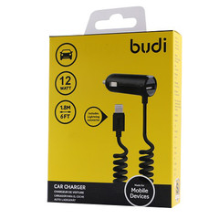 BUDI Car Charger With Type C 12W M8J068T