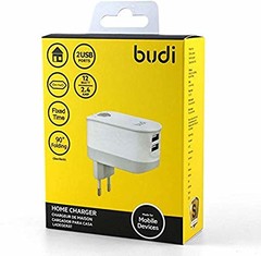 BUDI Home Charger 12W 2Usb Port M8J030U