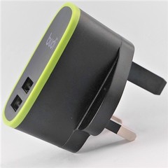 BUDI Home Charger 12W 2Usb Port M8J056U Black