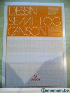 Canson A4 Semi-Log Dessin Drawing Paper 90Grm 2957