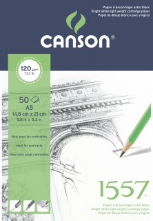 Canson A5 1557 Drawing Pad 120Grm 50Shs 204127407