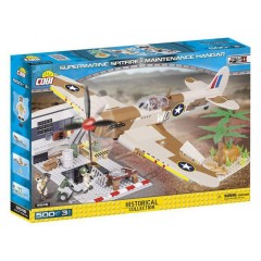 Cobi 5546 Small Army Supermarine Spitfire Maintenance Hangar