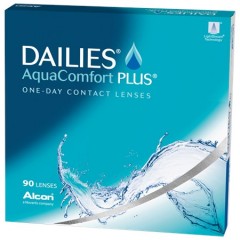 DAILIES AquaComfort Plus Pack of 90 Daily Power-0.50