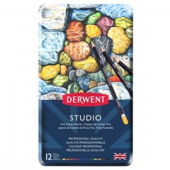 Derwent 1X12 Studio Color Pencil 32196