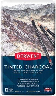 Derwent 1X12 Tinted Charcoal Pencil 2301690