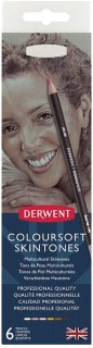 DERWENT 1X6 COLOURSOFT SKINTONES PENCIL 2300217