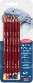 DERWENT 1X6 PASTEL COLOR PENCILS 39009