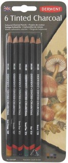 DERWENT 1X6 TINTED CHARCOAL PENCIL 2301689