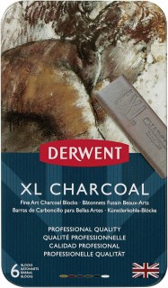 DERWENT 1X6 XL CHARCOAL BLOCKS 2302009