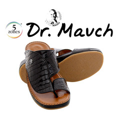 Dr Mauch 5 Zone Medical Original Reflex Zones Bed Mens Arabic Sandal 306-4 Black