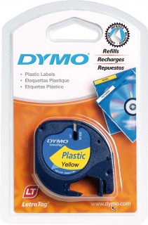 Dymo  Tape 12Mmx4M Lt Paper Labels (91200)