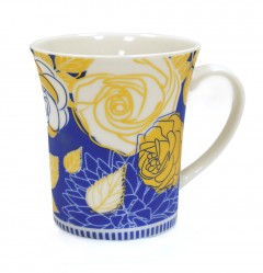 Easy Life Abstract Design Mug Rose Blue