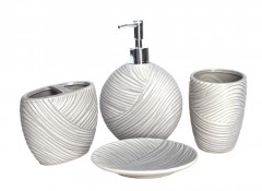 Easy Life Bathroom Accessory Set Modern White