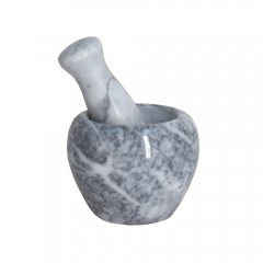 Easy Life Mortar And Pestle Marble 10cm Grey