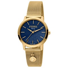 Ferrè Milano Lady watch - LAD 3H SS BLU - FM1L152M0071