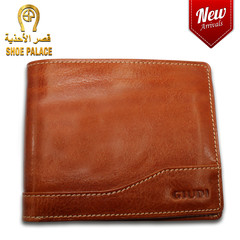 GIUDI LUXURY LEATHER MEN'S WALLET NUT BROWN