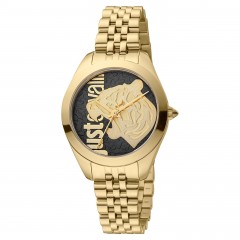 Just Cavalli Lady Animalier watch - LAD 3H SS BLK SSBB-JC1L210M0155