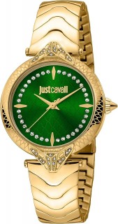 Just Cavalli Lady Animalier watch - LAD 3H SS GREEN FWBB - JC1L238M0075