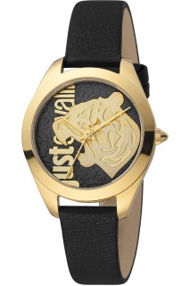 Just Cavalli Lady Animalier watch - LAD LTH BLK SSBB-JC1L210L0125