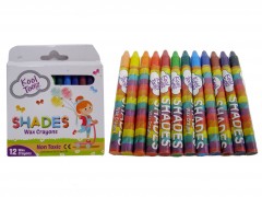 Kooltoolz 12Pcs Shades Wax Crayons