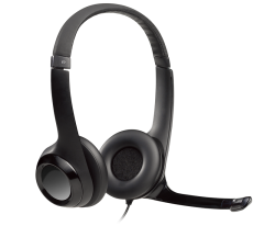 Logitech H390 Usb Streo Headset Black