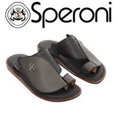 Men Slipper Speroni 1477 Black Carbon Fibre Baby Calf