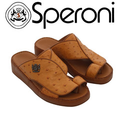 Men Slipper Speroni 3052 Chestnut Ostrich