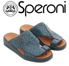 Men Slipper Speroni 3052 Petrol Ostrich