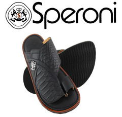 Men Slipper Speroni Black Macao And Deer Calf