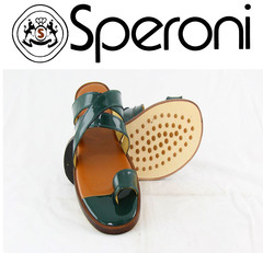 Men Slipper Speroni Green Patent