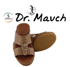 Mens Arabric Sandal Medical Bed 100 Dark Tan Ostrich