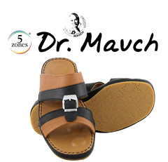 Mens Arabric Sandal Medical Bed 9099 Deer Leather Cucio Black