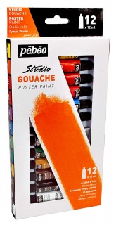 Pebeo Gouache Studio Colour Set 12T12ml668300