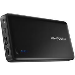 RAVPOWER  26800Mah Type C + Power Bank Black Rp-Pb058