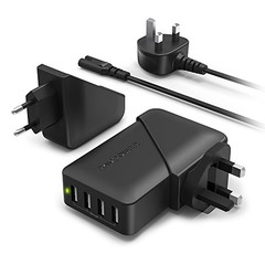 RAVPOWER 40W 4-Port Usb Charger Black Rp-Pc023