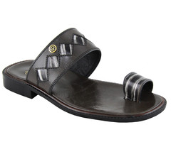 Shoe Palace Men Slippers V3136 Black Grey