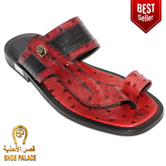 Shoe Palace Men Slippers V3995 Black & Red