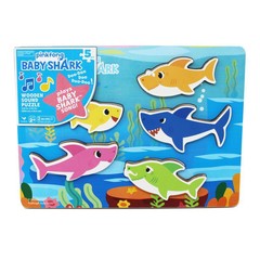 Spin Master Puzzle Baby Shark Chunky Wood Sound Puzzle