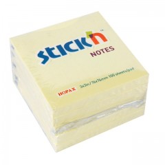 Stick'N 3X3" 100Shs Yellow Notes Pad 76X76Mm 21007